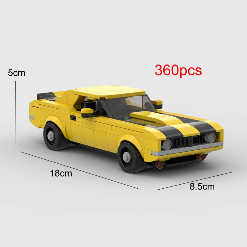 2022 Hot MOC Speed City Car Champion Racer Classic Supercar Building Blocks Brick Racing Super Technique Creative Garage DIY Set