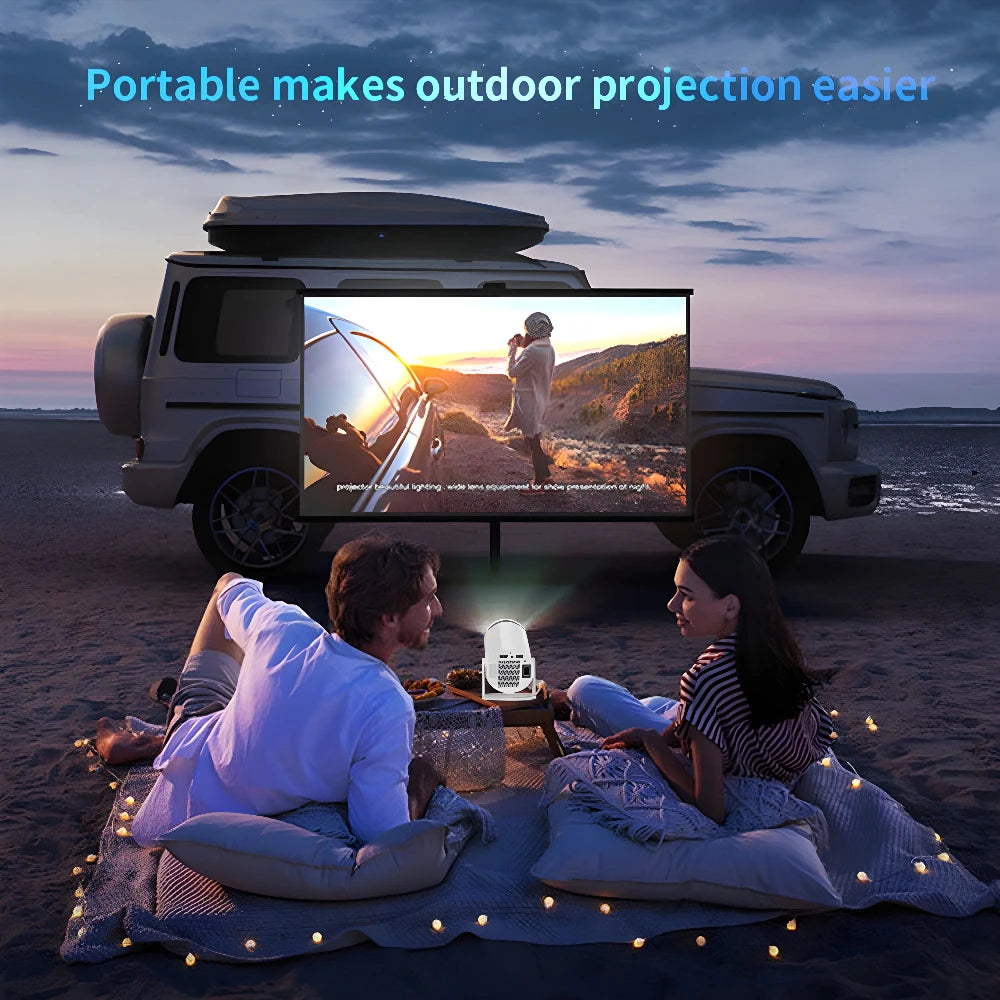 HY330 Projector 4k Ultra HD Smart Home Theater Phone Projection Android 11.0BT5.0 Portable Projector 720P 200ANSI Game Projectio