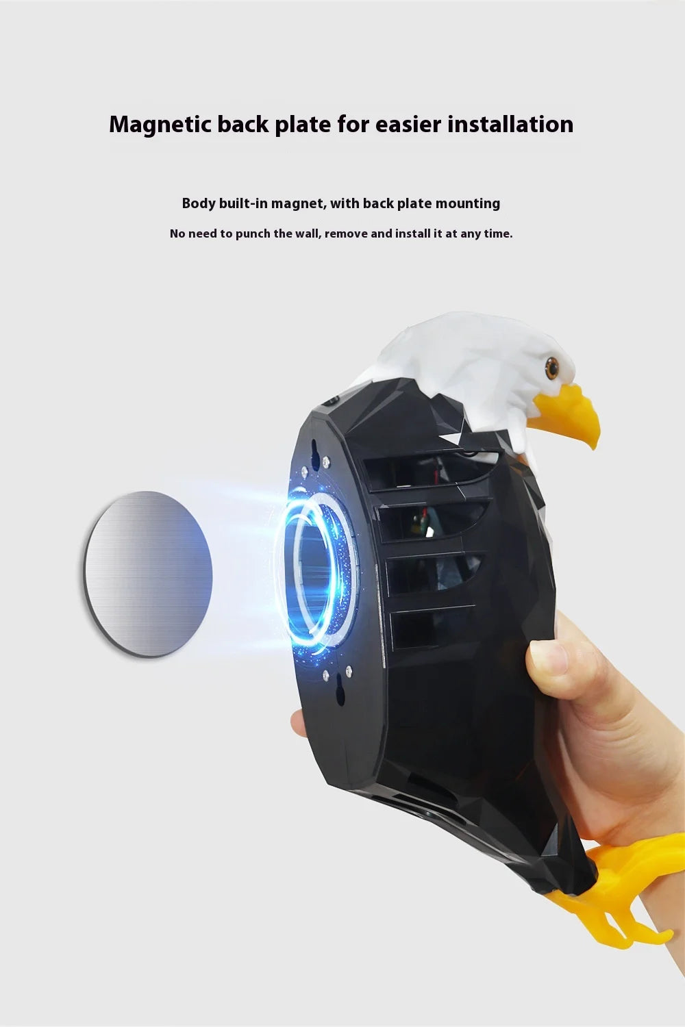 Lámpara de pared navideña con forma de búho y águila, proyector moderno y creativo, luz LED de pared con control remoto y ahorro de energía para Halloween