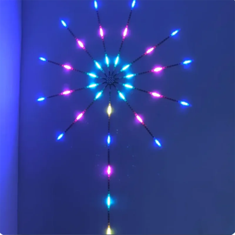 2024 new LED Strip Light RGB Sound Control Symphony Firework Light Wedding Christmas Music Control Full Kit Dream Meteor Lamp