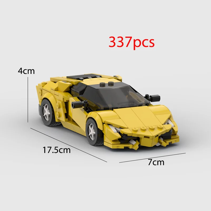 2022 Hot MOC Speed City Car Champion Racer Classic Supercar Building Blocks Brick Racing Super Technique Creative Garage DIY Set