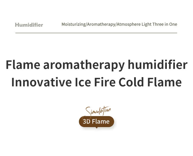 Rainbow Aroma Diffuser Fire Flame USB Air Humidifier for Home Room Fragrance Essential Oil Diffuser Remote Control Aromatherapy