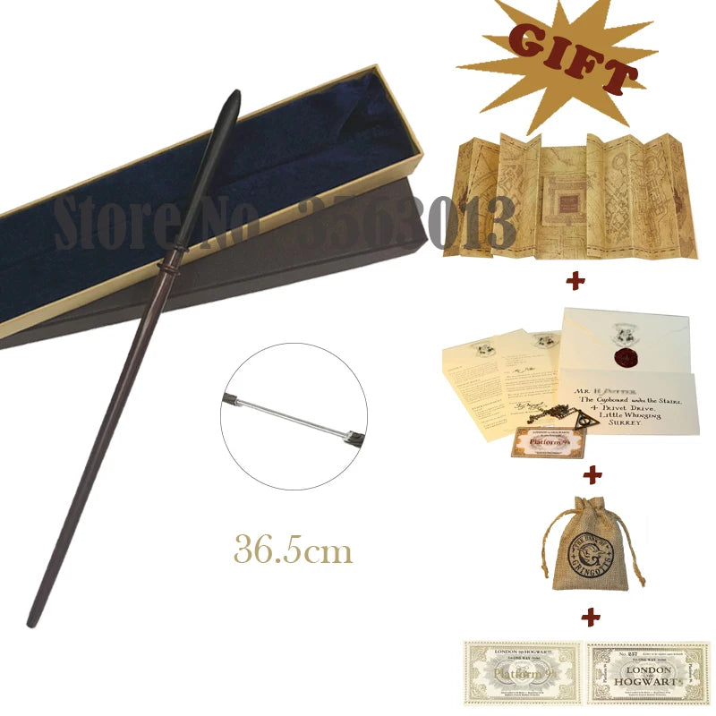 27 Kinds Wands with Map Letter 2 Tickets Necklace Cloth Bag and orginal Box