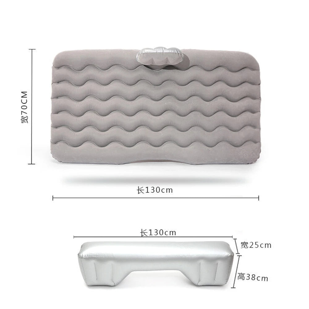 Airbed Household Outdoor Single Double Air Bed Thickened Folding Inflatable Convenient Mattress Sleep Rest for Car SUV Travel