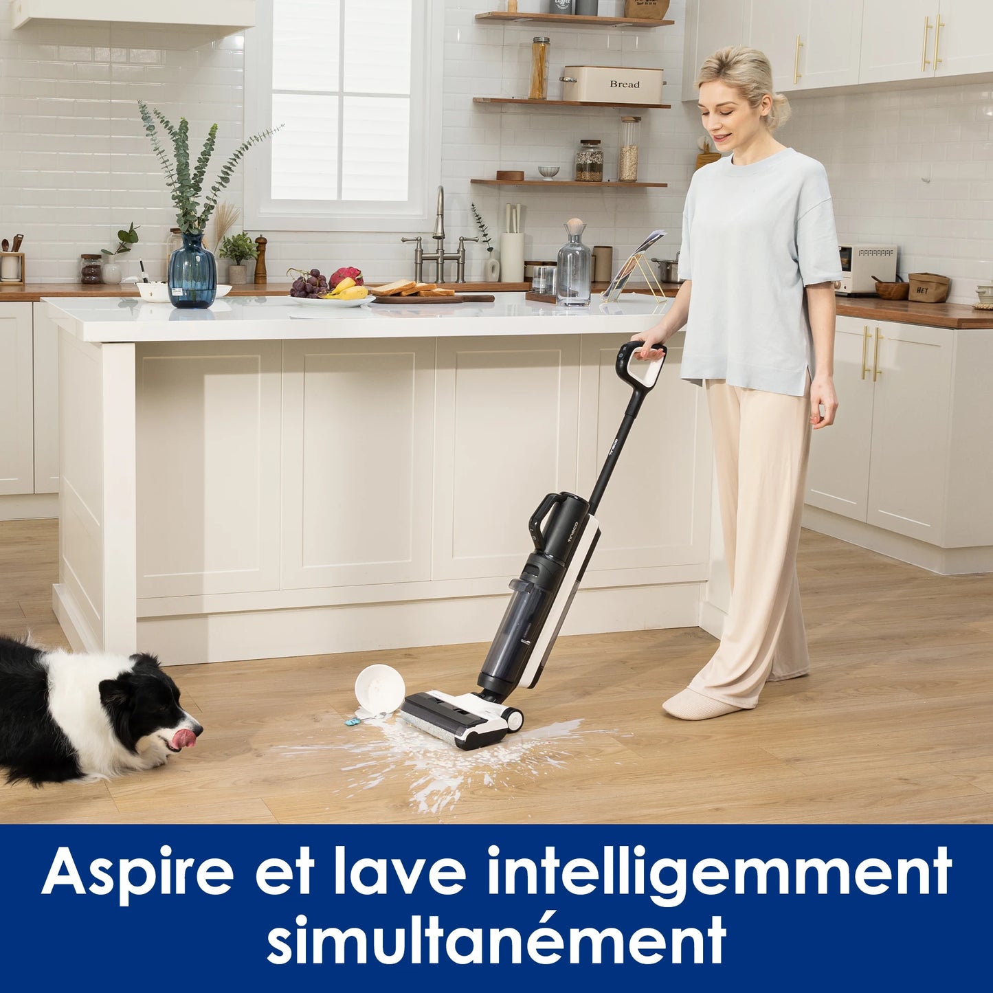 Tineco Floor One S5 Combo Wet Dry Vacuum Cleaner Cordless Smart Floor Washer Upright Home Electric Mop Wireless Self-Cleaning