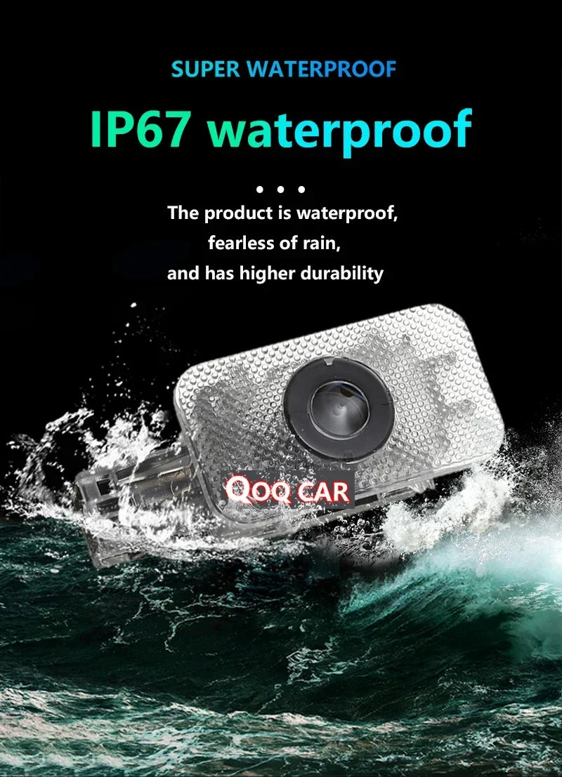 2pcs LED HD Logo For Polestar 1 Polestar 2 Car Door Light Projector Ghost Shadow Light Welcome Light Courtesy Atmosphere