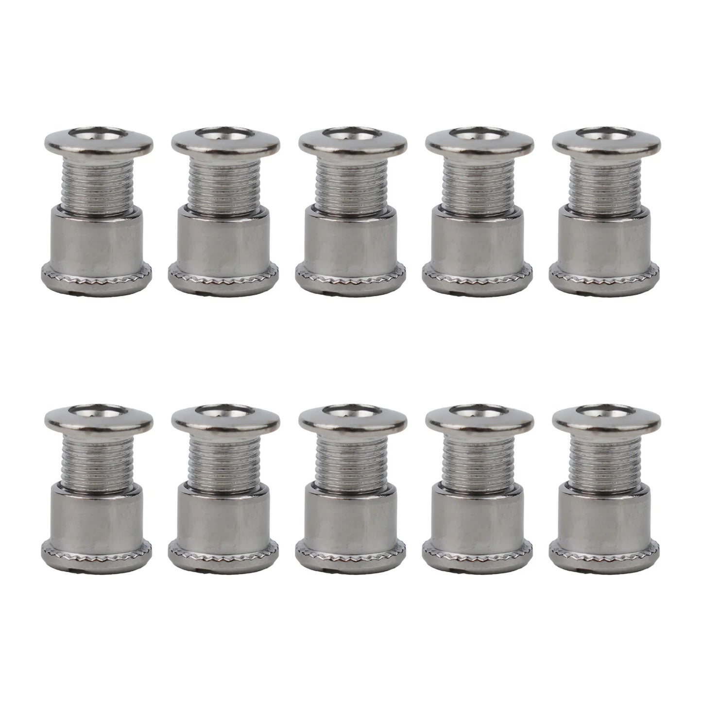 10 piezas de pernos para bielas de bicicleta, pernos simples, dobles y triples, tornillos de acero para platos y platos, tornillos para platos y tuercas, accesorios para bicicletas