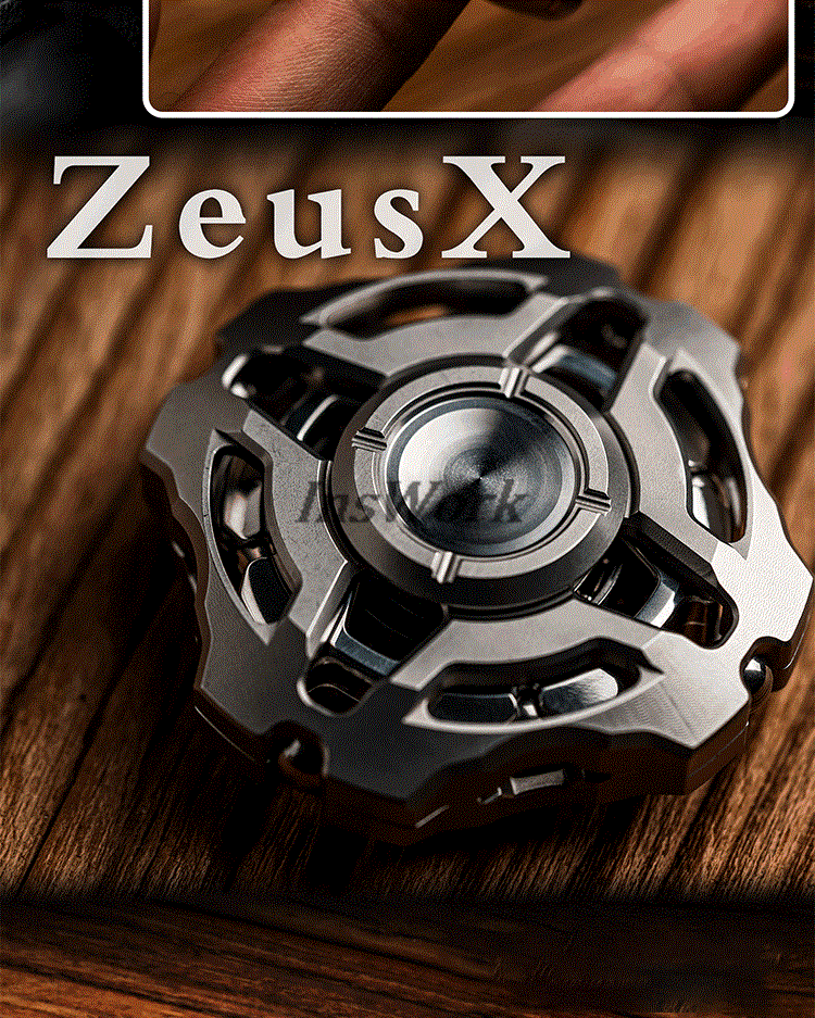 WANWU EDC Zeus X Linkage Structure Titanium Alloy Fingertip Gyro Finger Ring Decompression Toy