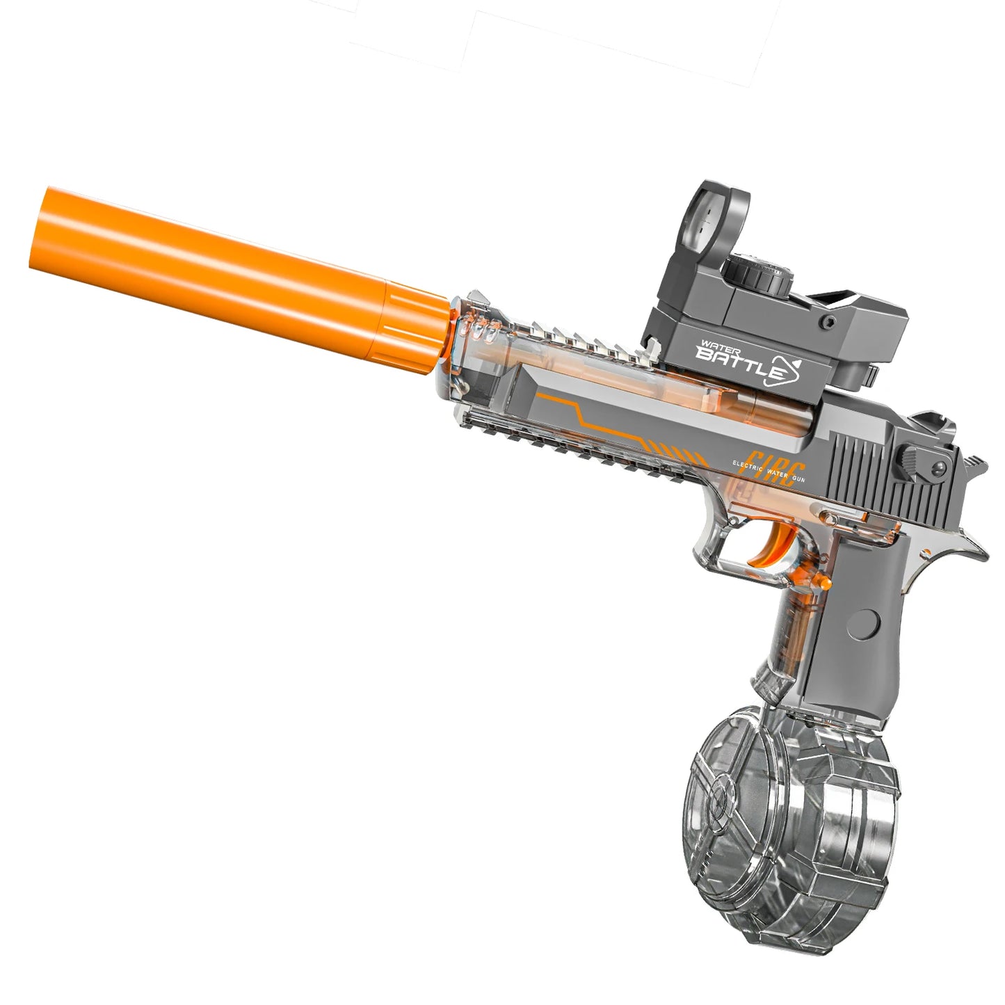 Transparent Sand Eagle Linkage Version Electric Water Gun Large Capacity Continuous Shot Water Fight Water Gun Toys