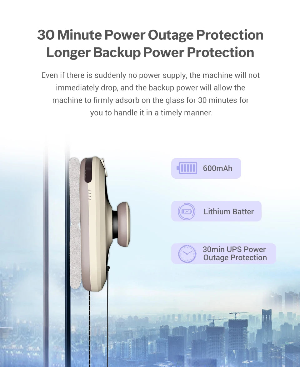 SUNSMAI Robot Window Cleaning Machine Window Washing Robot Double Sided Water Spray Type Window Cleaning Robot