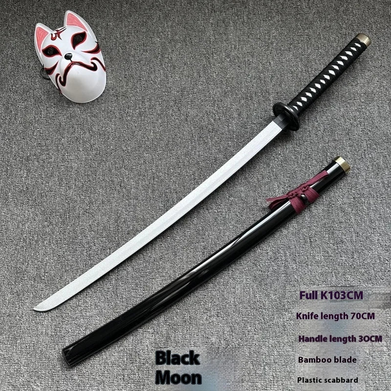 Tai Sword Katana Oriental Draw Sword with Sheath Tang Hengdao Wooden Sword Ancient Style Children's Toy Bamboo Wooden