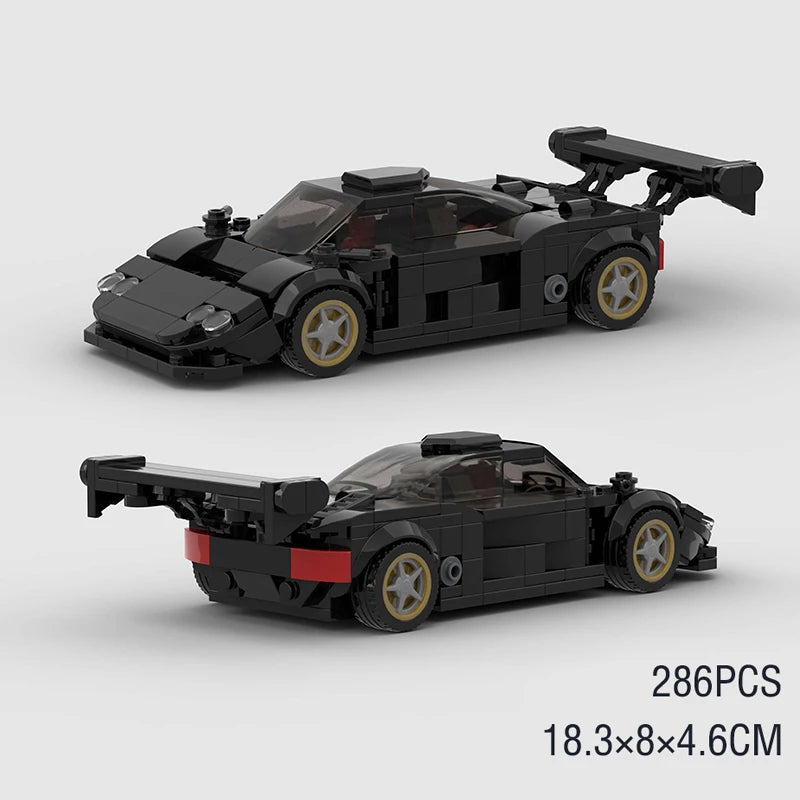 Supercar F1 City Speed Champions Racing Car RX-7 Model Building Blocks MOC Supercar Racers Vehicle Technique Bricks Kids Toys