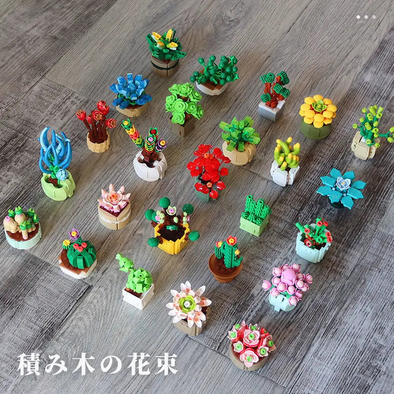 1 caja misteriosa de estilos aleatorios, caja ciega, caja misteriosa, mini ladrillo de construcción, flor, regalo de cumpleaños para niñas y amigos