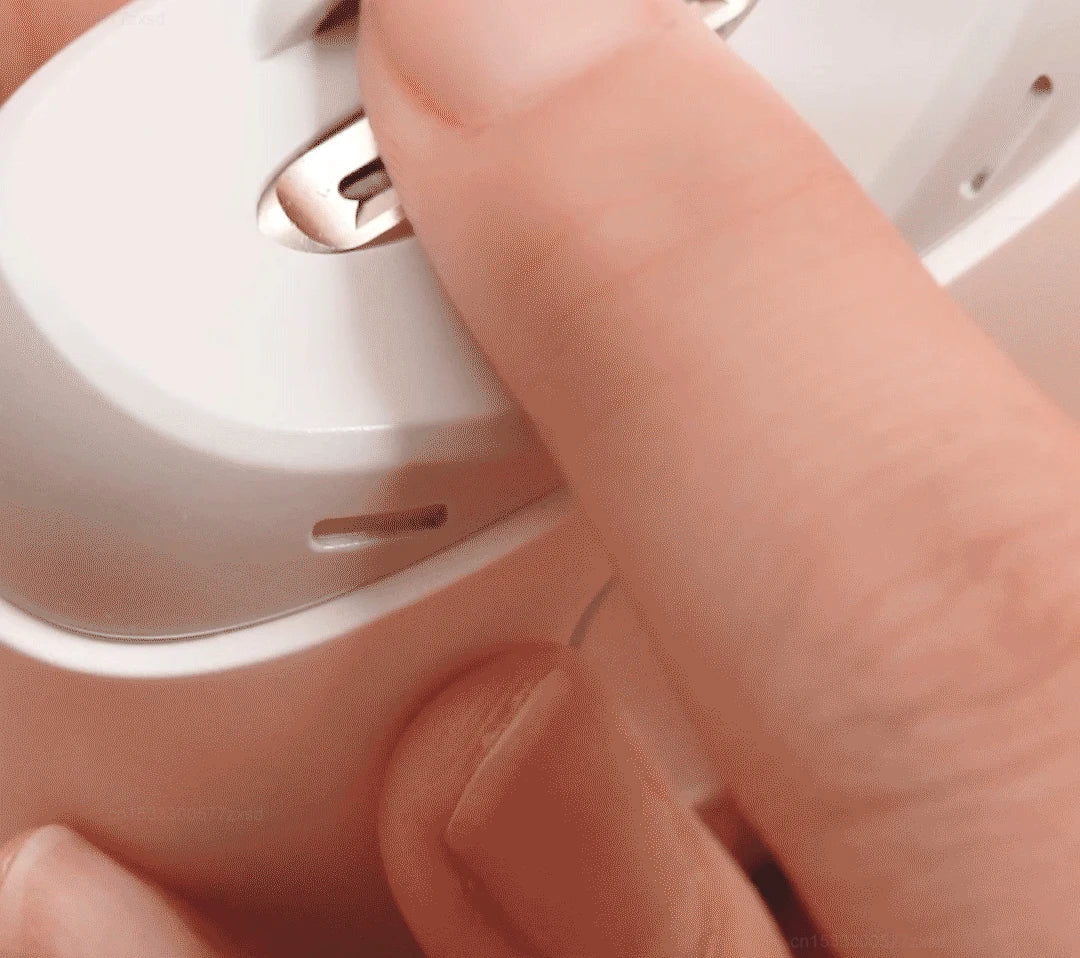 Cortauñas automático eléctrico Youpin, ligero, seguro para el hogar, rápido, luz LED, herramientas portátiles para el cuidado de las uñas de bajo decibelio
