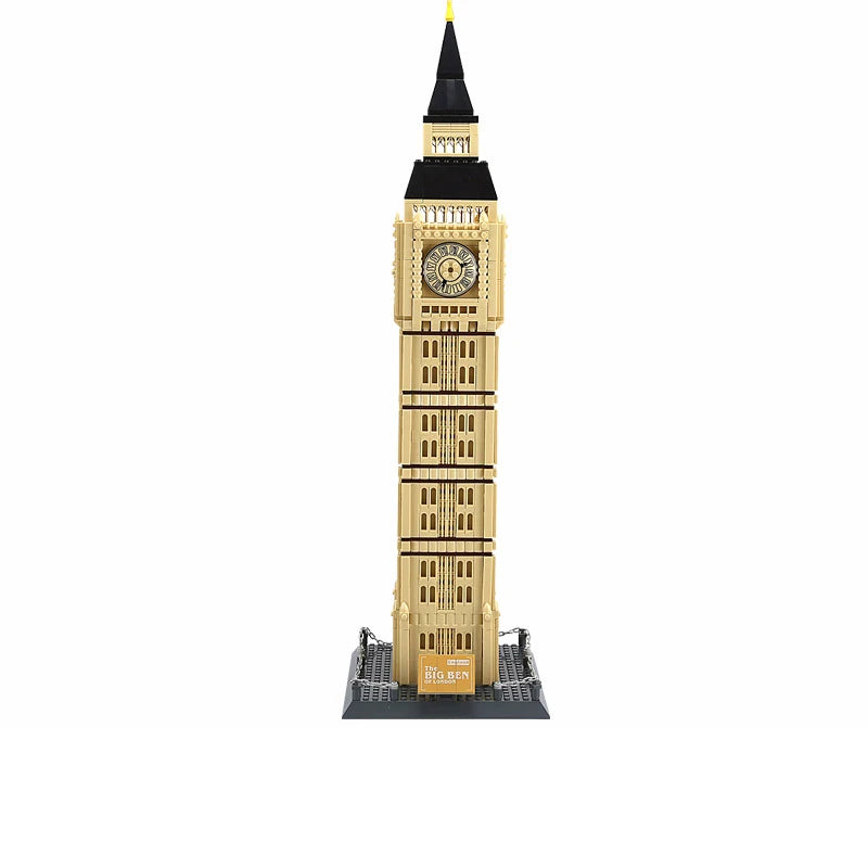 1664 piezas del modelo Big Ben de Londres, bloques de construcción, arquitectura de fama mundial, ladrillos, vista de la calle de la ciudad, juguetes, regalos para niños