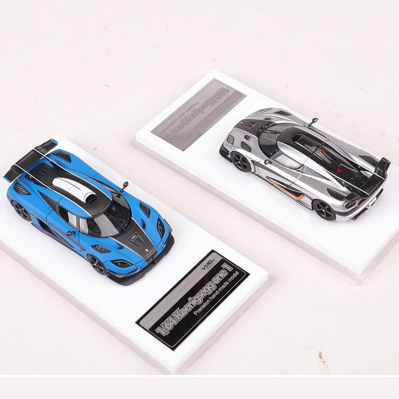 VMB 1:64 One 1 Blue/Silver Resin Model Car Limited Edition