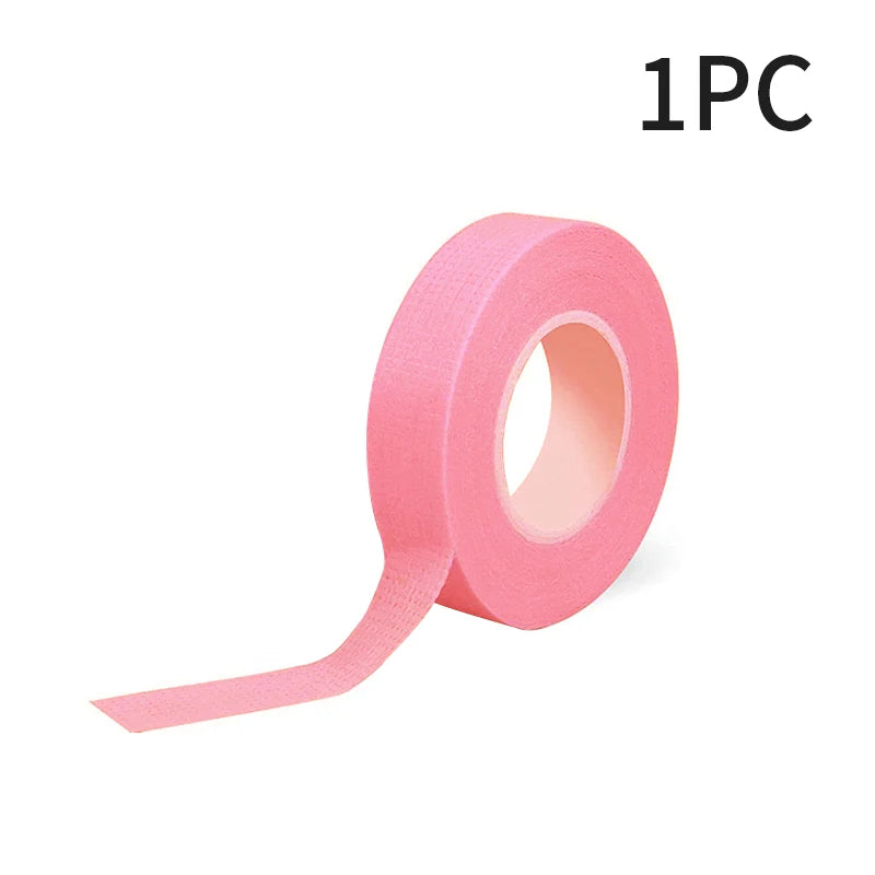 1 cinta para extensión de pestañas, cinta microporosa para pestañas, suministros para extensiones, parches para pestañas no tejidos transpirables, cintas, herramientas de maquillaje