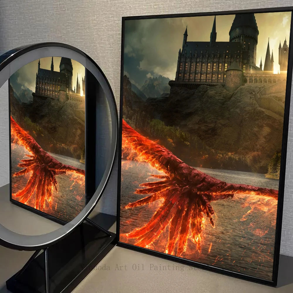 1 póster de Harry Potter autoadhesivo de papel impermeable para decoración de pared de cafetería, bar y habitación