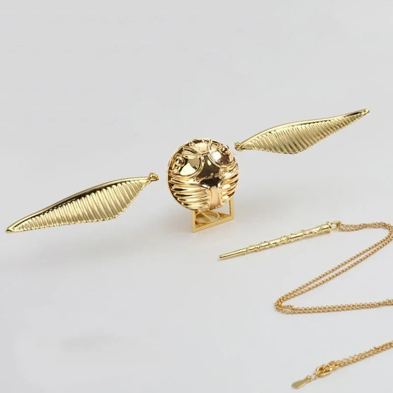 Proposal Ring Box Gold Snitch Wedding Wings Ring Boxes Luxury Gold Metal Jewelry Mystery Box Surprise Organizer for Small Things