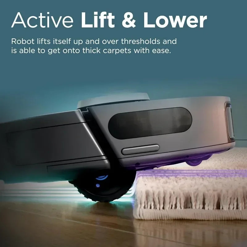 PowerDetect Self-Empty Robot Vacuum, Auto Deep-Clean Carpets & Hardfloors,XL 60 Day Capacity HEPA Bagless Base Neutralizes Odors
