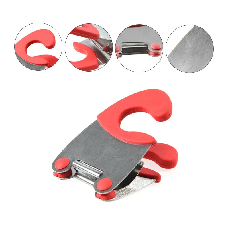 1 pieza de pinzas laterales de acero inoxidable para ollas, soporte para cucharas antiescaldaduras, utensilios de cocina de goma