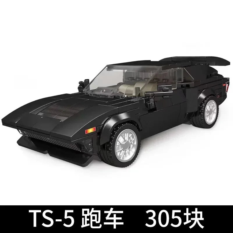 Yuxing-modelo mini-coche famoso, modelo de carreras deportivas, ocho cuadrículas, juguetes educativos para niños, bloques de construcción ensamblados