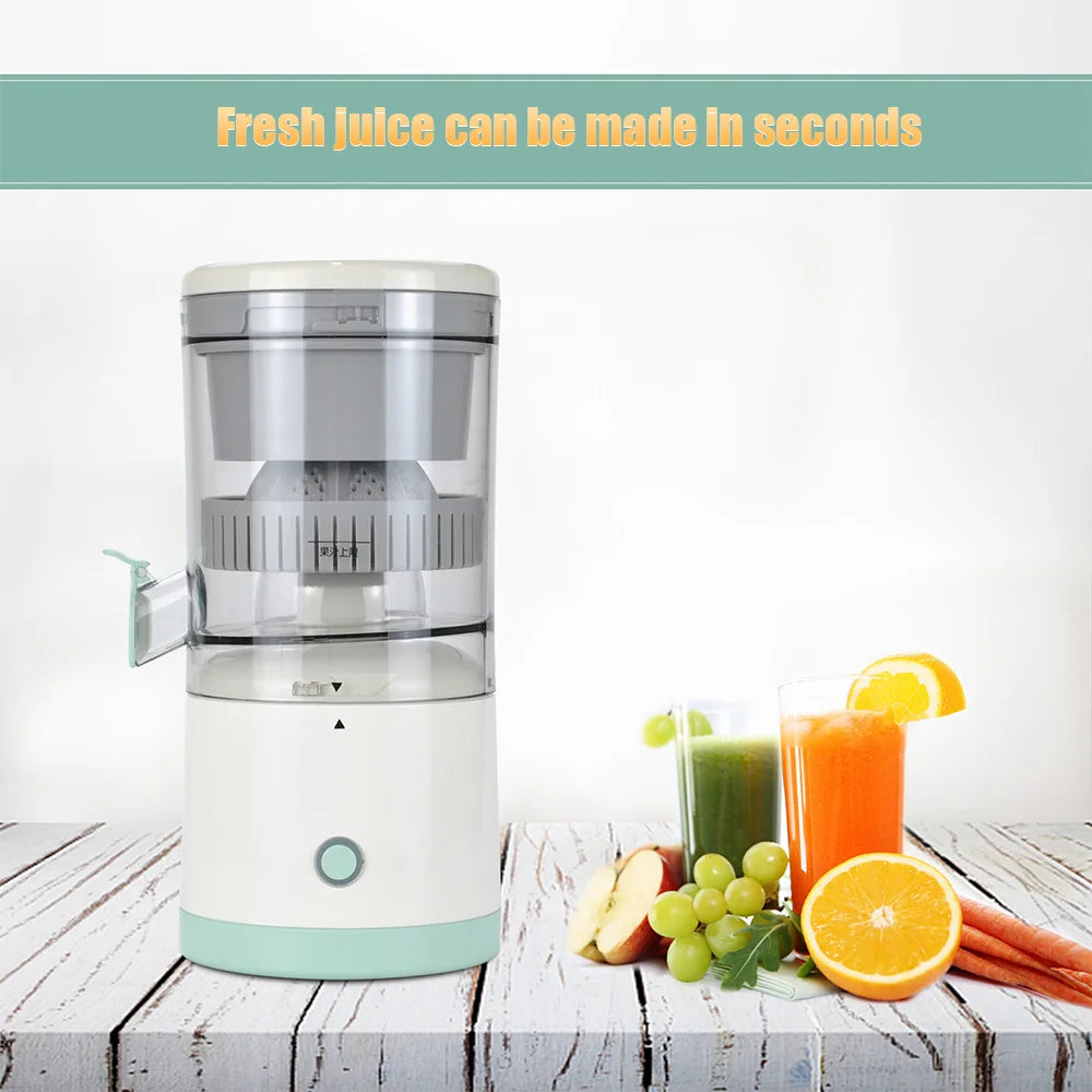 Exprimidor eléctrico portátil inalámbrico de 45 W, máquina de jugo multifuncional recargable por USB, mini exprimidor doméstico