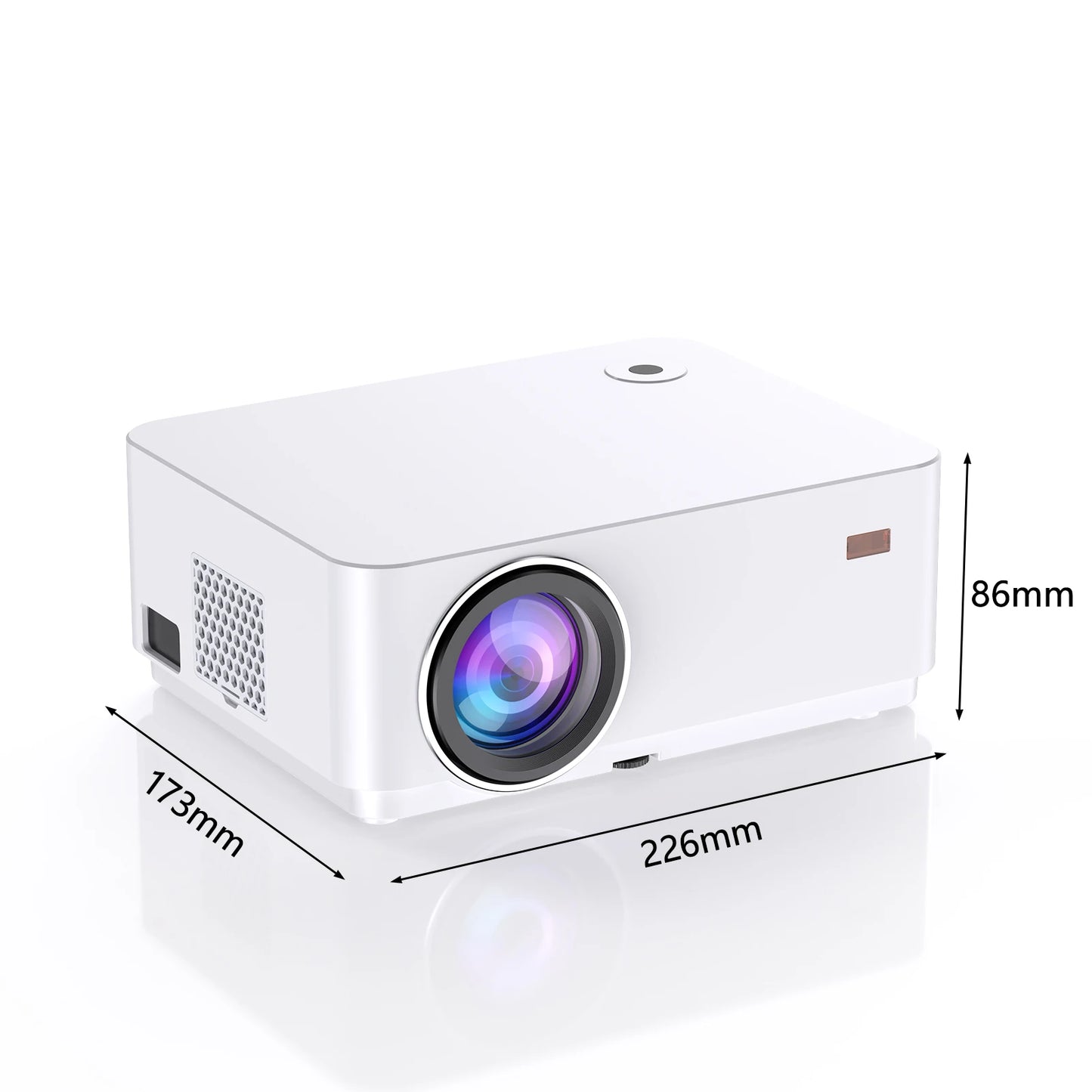 WZATCO Nouveau D5 1080P 5G WiFi Android Smart Digital Focus Full HD Projecteur LED Vidéo Home Cinéma Cinéma Projecteur LCD Beamer
