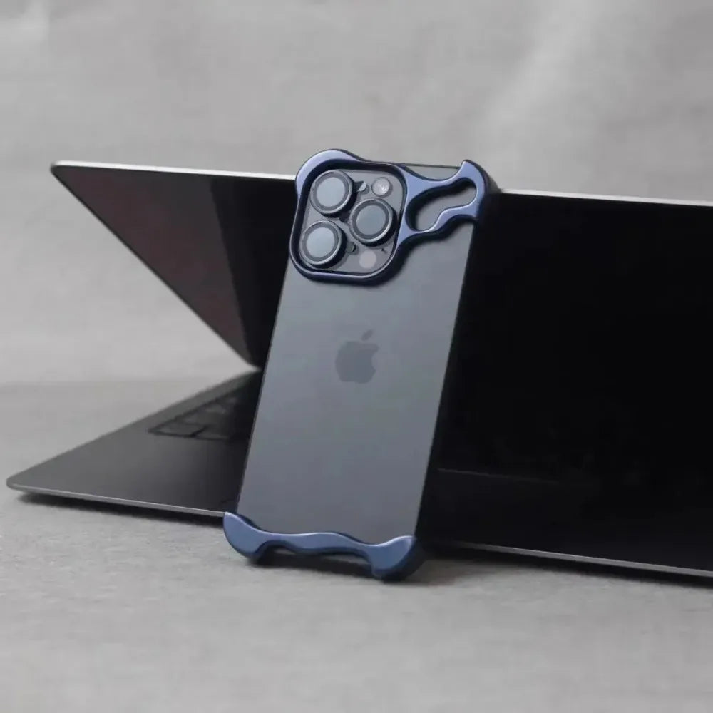 Titanium Metal Phone Case for IPhone 16 15 14 13 Pro Max Lens Film Aluminum Alloy Corner Pad Bumper Shockproof No Border Cover