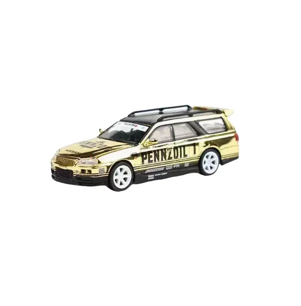 Premium scale model XCARTOYS POPRACE 1/64 Co-branded float series Porsche Martin GTR Alloy model toy, a Christmas gift for boys