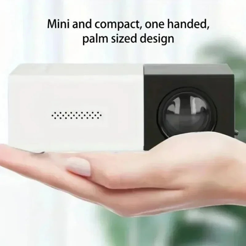 Mini projecteur LED YG300 Version améliorée Yg300 1000 lumens 320 x 240 P compatible HDMI USB Audio Home Media Player Beamer