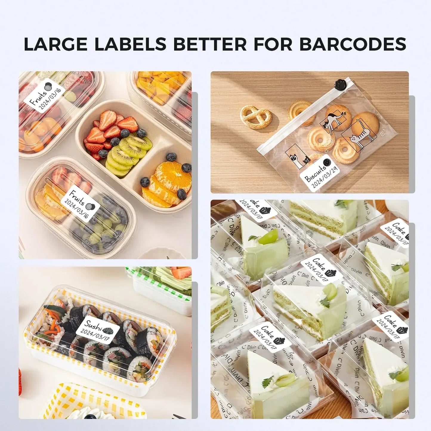 3 Rolls Thermal Sticker Label Paper Adhesive Square/Round Labels For M110/M221/M220/M120/M200/M110S For Logo,Address Label