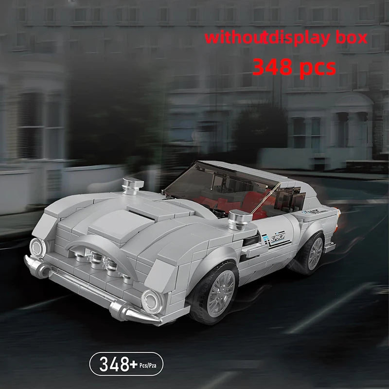 Technical Moc Car City Speed Champion Sports Car Racing Vehicle Building Blocks Brick Educational Construction Toys