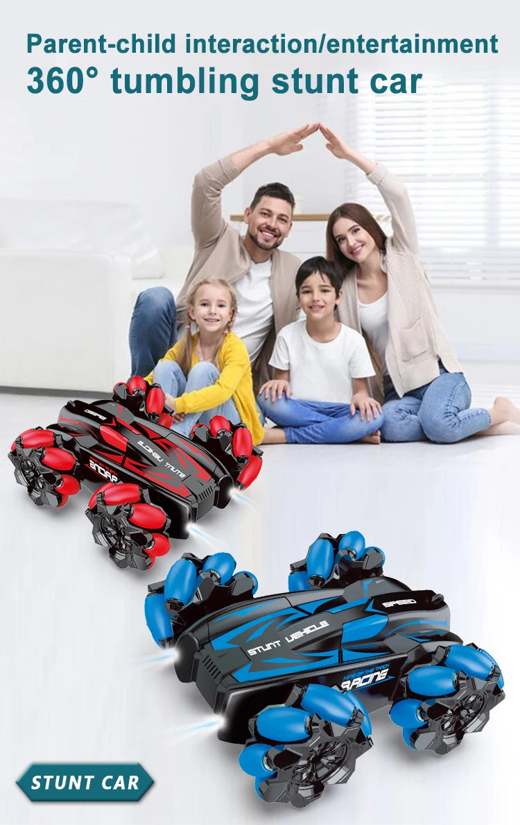 WLtoys F1 RC Drift Car con luces LED y música, 2,4 G, guantes, radiocontrol remoto, coches acrobáticos con tracción en las 4 ruedas, juguetes eléctricos para niños