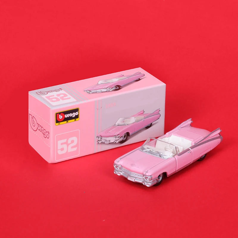 1/64 Simulated Parking Lot Model Classic Static Car Bburago Alloy Diecasting Vehicles Miniature Scene Assembly Display Frame Toy