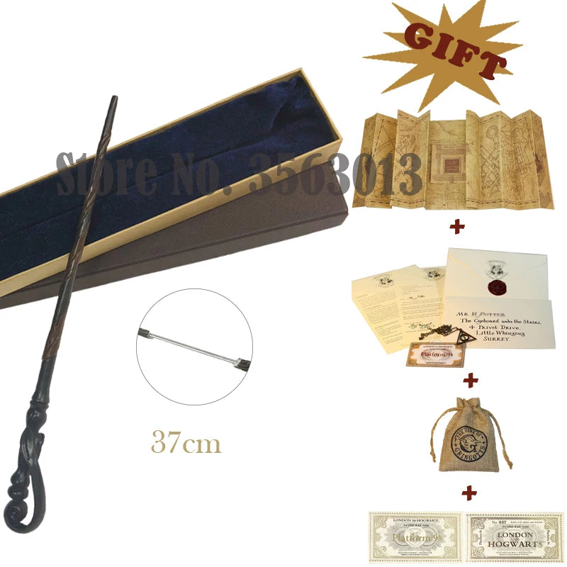 27 Kinds Wands with Map Letter 2 Tickets Necklace Cloth Bag and orginal Box