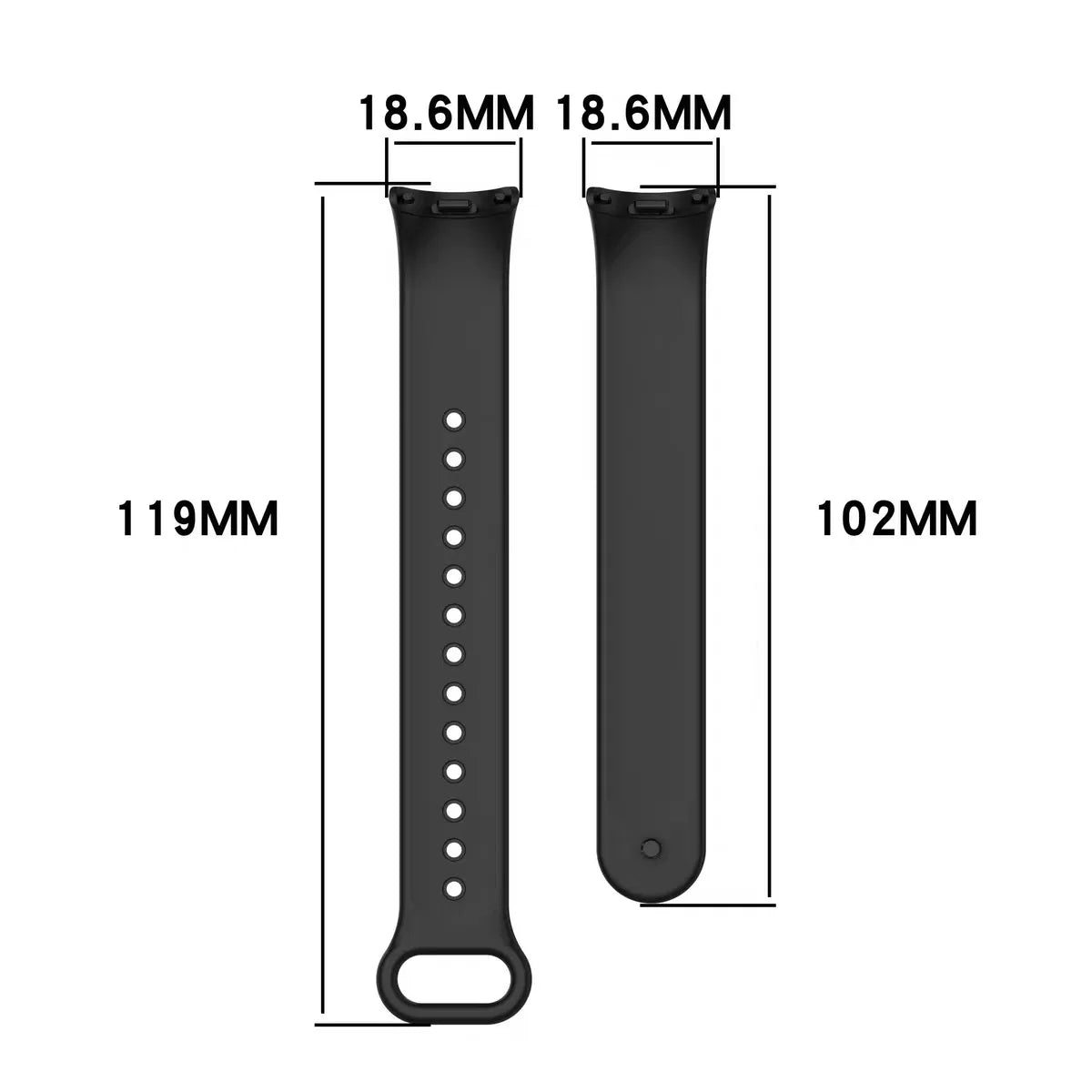 Silicone Strap For Xiaomi Smart Band 8 NFC Solid Bracelet Replacement Wristband Mi band 8 Waterproof Sport Watchband Accessories