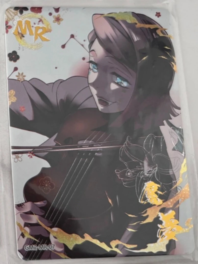 Anime Demon Slayer Kamado Tanjirou Kochou Shinobu Kanroji Mitsuri Iguro Obanai Collection Card Birthday Gifts Children's Toys