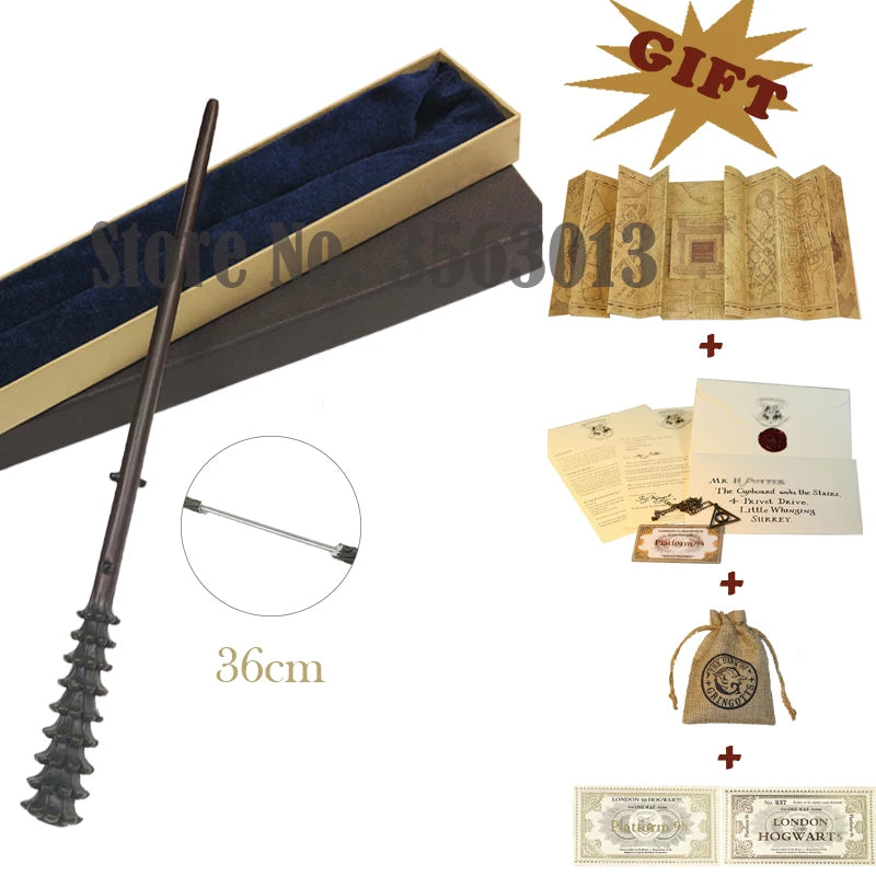 27 Kinds Wands with Map Letter 2 Tickets Necklace Cloth Bag and orginal Box