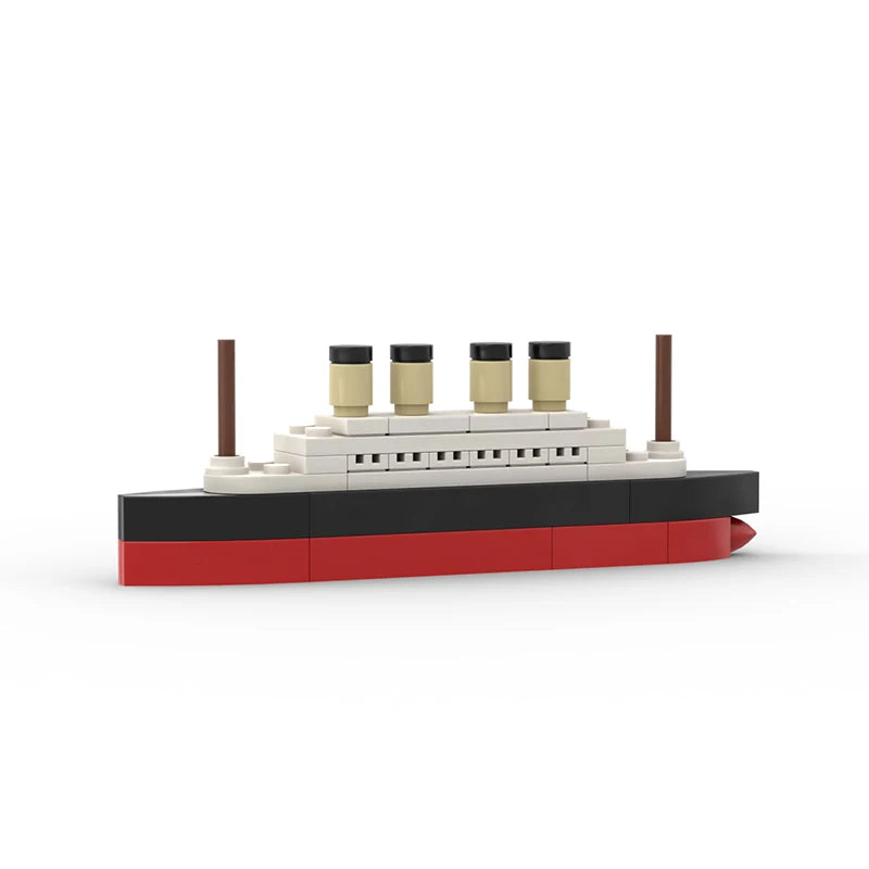 Titanic Break In Half RMS Cruise Sank Building Blocks Moc Ship Boat 3D Plastic Model DIY Steamboat Gifts Kids Toys City Movie