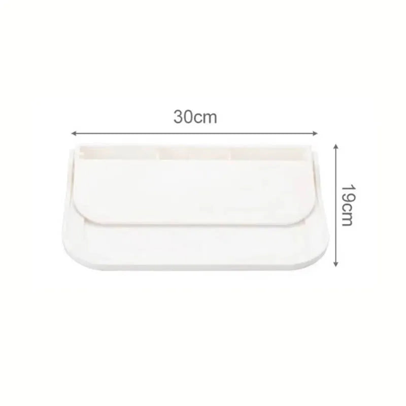 1 estante plegable para montar en la pared, para baño, inodoro, cocina, mesita de noche, almacenamiento de teléfono sin perforaciones, almacenamiento de enrutador wifi
