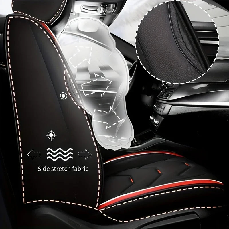 2 Premium Front Seat Cove Universal Car Seat Cover PU Leather ProtAction Breathable All-inclusive Seat Cushion car accessories