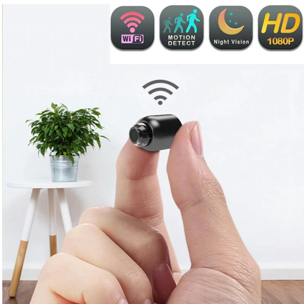Mini caméra HD 1080P sans fil WiFi Baby Monitor Sécurité intérieure Surveillance Vision nocturne Caméscope Enregistreur audio vidéo