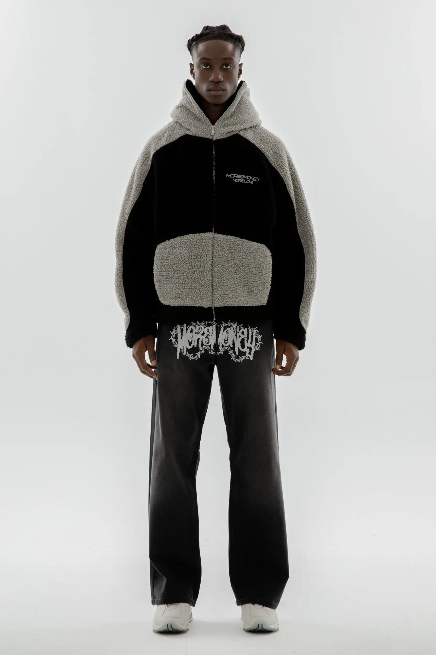 Sudadera con capucha Y2K con cremallera para hombre, ropa de nueva moda, sudadera con capucha de gran tamaño con empalme de color sólido, camisetas estilo punk hip hop, ropa de calle