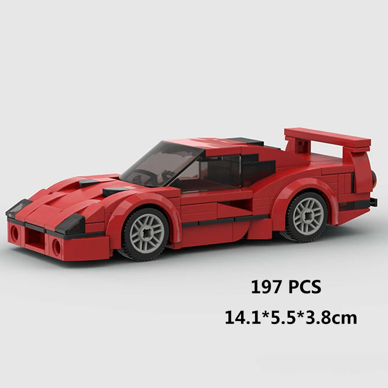 Racing Car City Speed Champions Sports Model Building Blocks DIY Bricks MOC Toy Classic Rally Super Racers Vehicle f1 technique