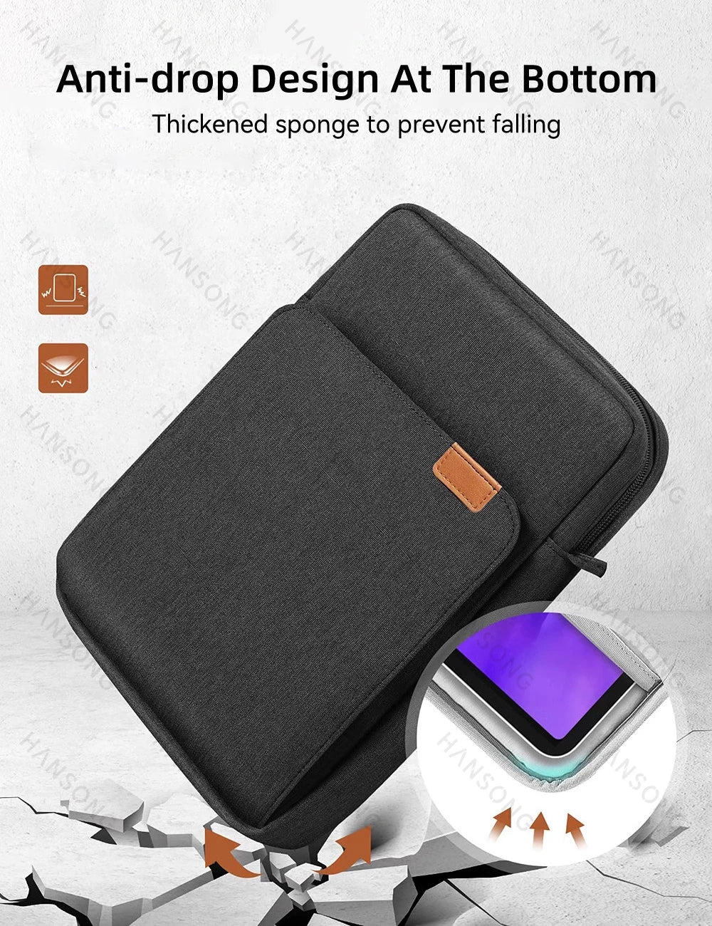 Tablet Case for Samsung Galaxy Tab S6 Lite Galaxy Tab S7 IPad Pro 11-iPad 9.7 9-11Inch Tablet Shoulder Bag Carrying Case Storage
