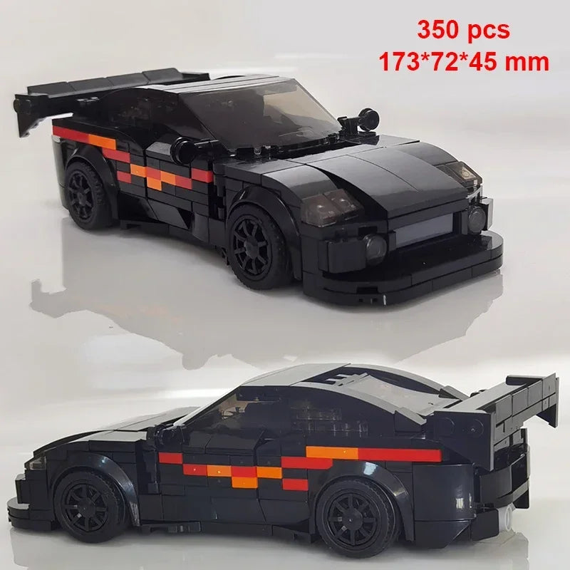 Technical Car City Speed Champion Sports MOC Ideas Creative Racing Car Building Blocks Garage Carro Rennau Voiture Vehicle Toys