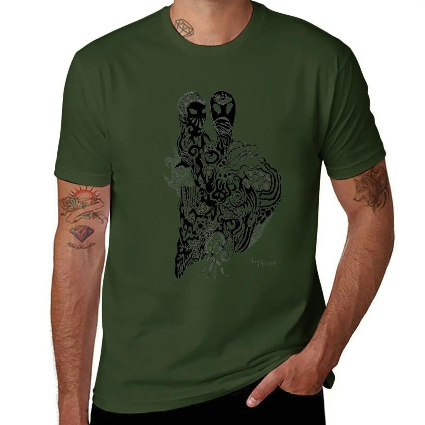 stopmotion buds T-shirt korean fashion customs mens t shirt