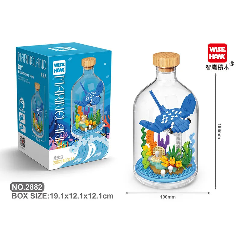 Toys Building Blocks Assembly Tiger Lion Bear Peacock Koala Animal 3D Model Educational Games for Children Kids Gifts