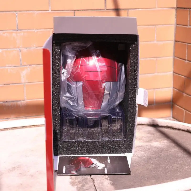 2024 New 1:1 Marvel Iron Man Mk5 Electric Helmet Multi-piece Opening And Closing Helmet Voice Control Eyes Model Adult Toy Gifts